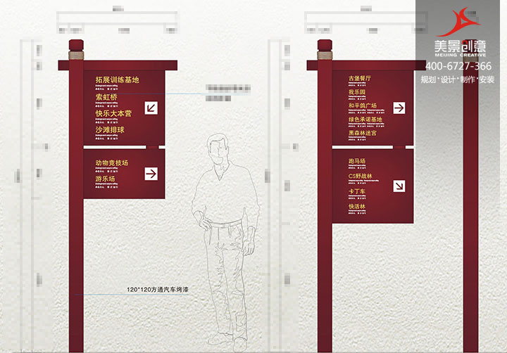 A4景区导视系统设计