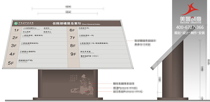 医院导视系统设计