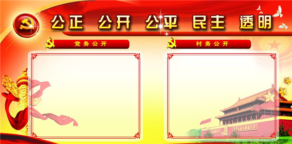 【村务公开栏】三务公开的基本内容要求